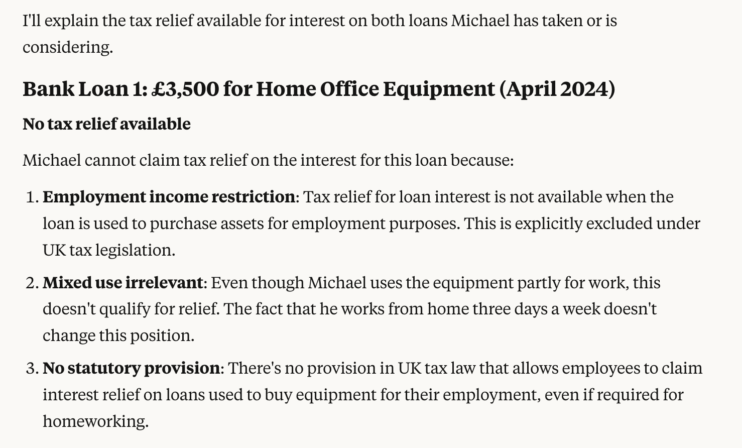 Regular LLM getting the answer wrong